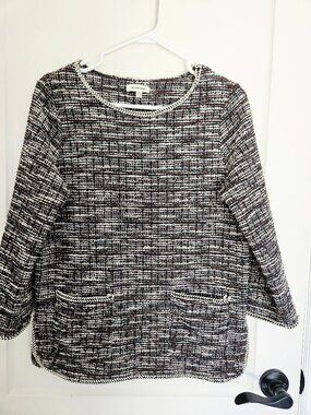 Max Studio Women's Tweed Style Tunic Size M